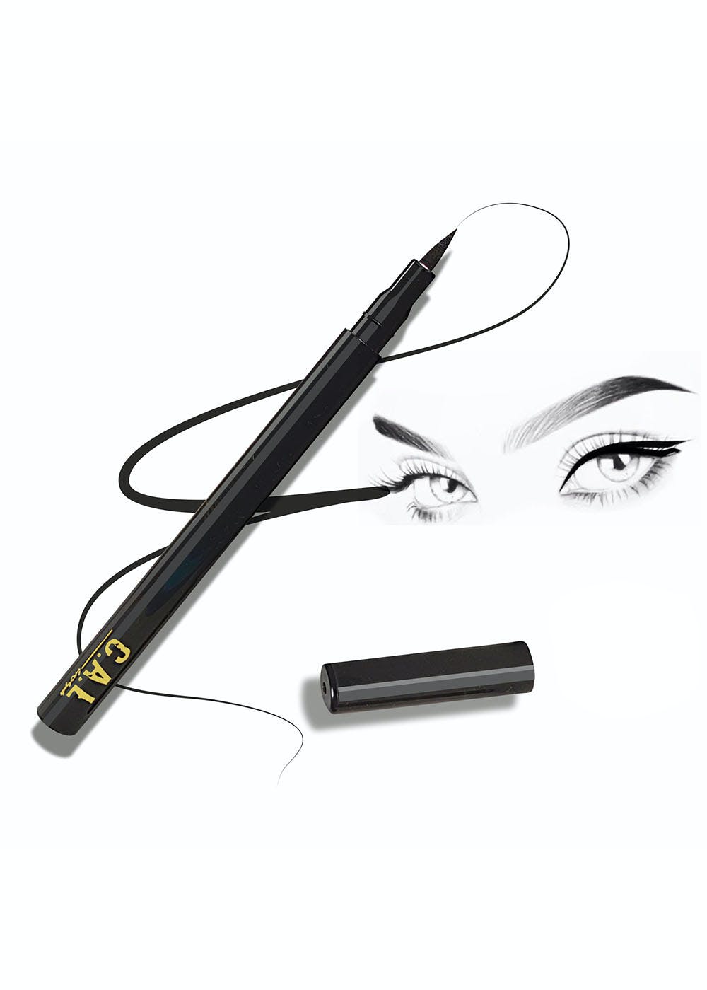 Buy Cosmac Waterproof Sketch Eyeliner in black & White Kajal for protective  stay all day (Set of 2) Online at Low Prices in India - Amazon.in