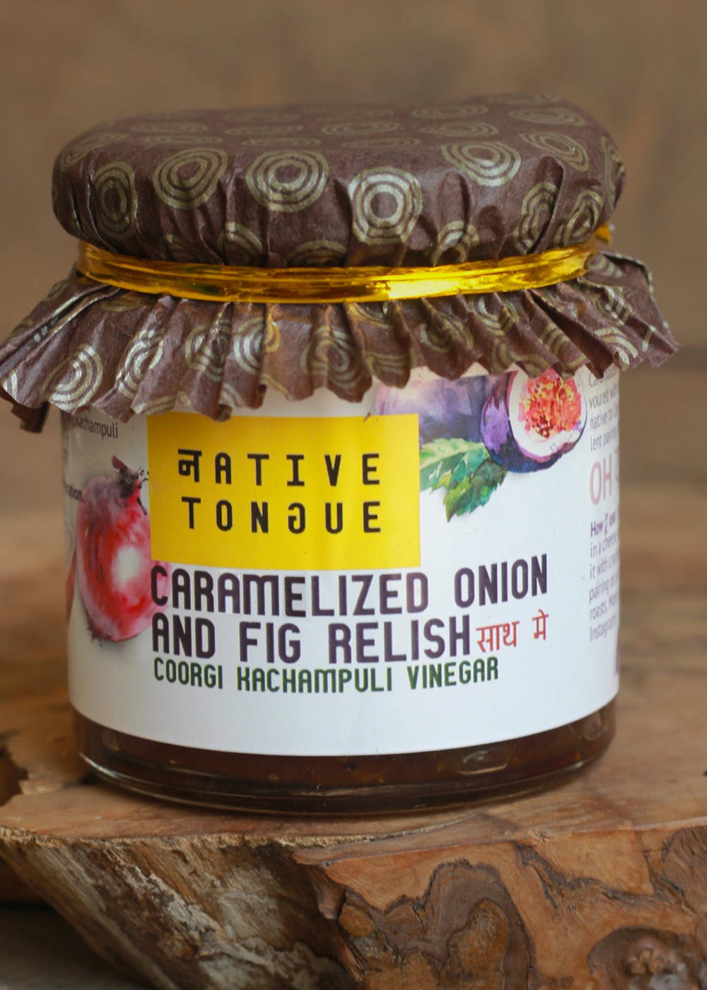 Caramelized Onion And Fig Relish With Kachampulli Vinegar - 130 Grams