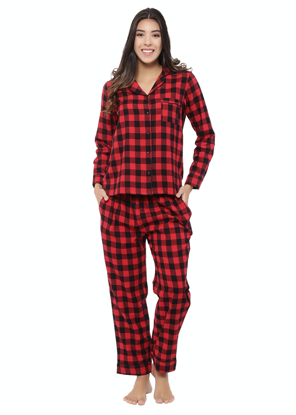 flannel night suit for ladies