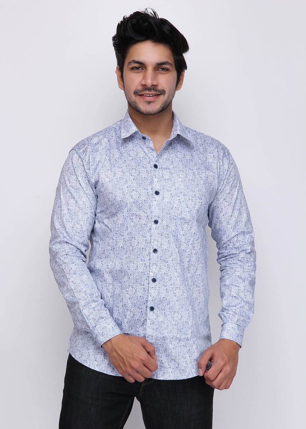 Get Ethnic Floral Printed White Shirt at ₹ 880 | LBB Shop