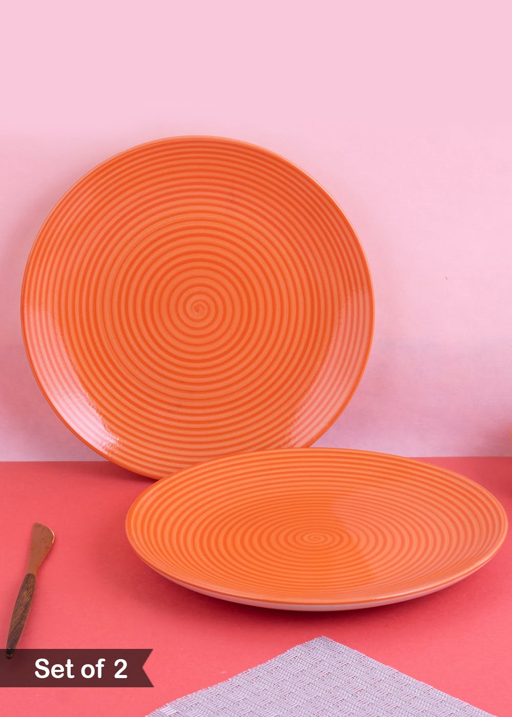 Get Coral Dinner Plates - Set of 2 at ₹ 1099 | LBB Shop