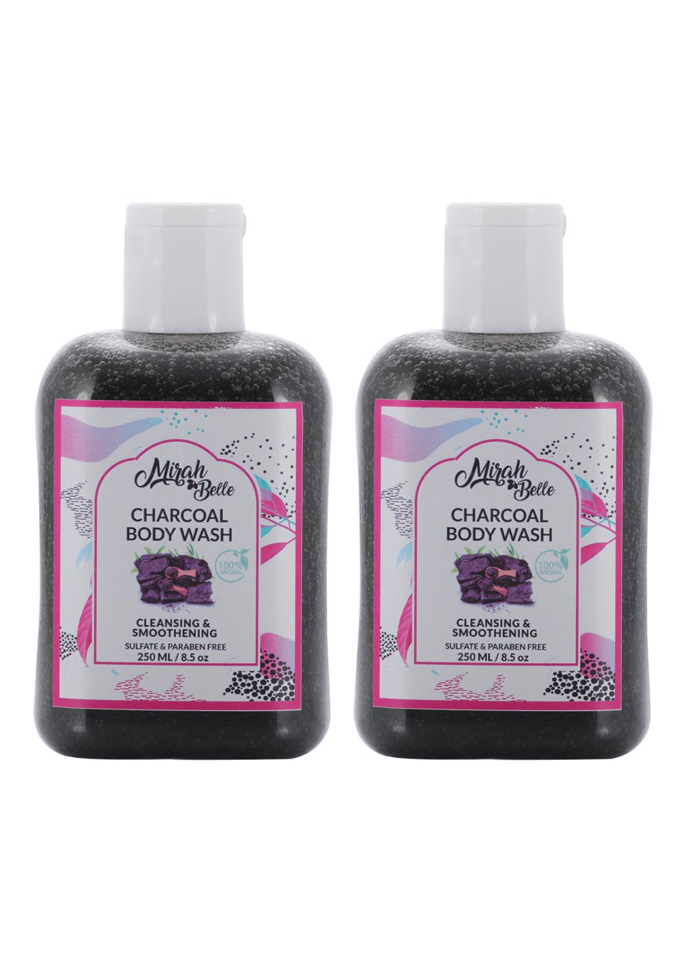 Charcoal Body Wash - 250ml (Pack of 2)