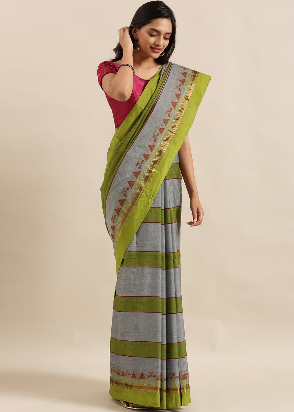 EE-S49666 Maroon Saree Dress – sakhifashions