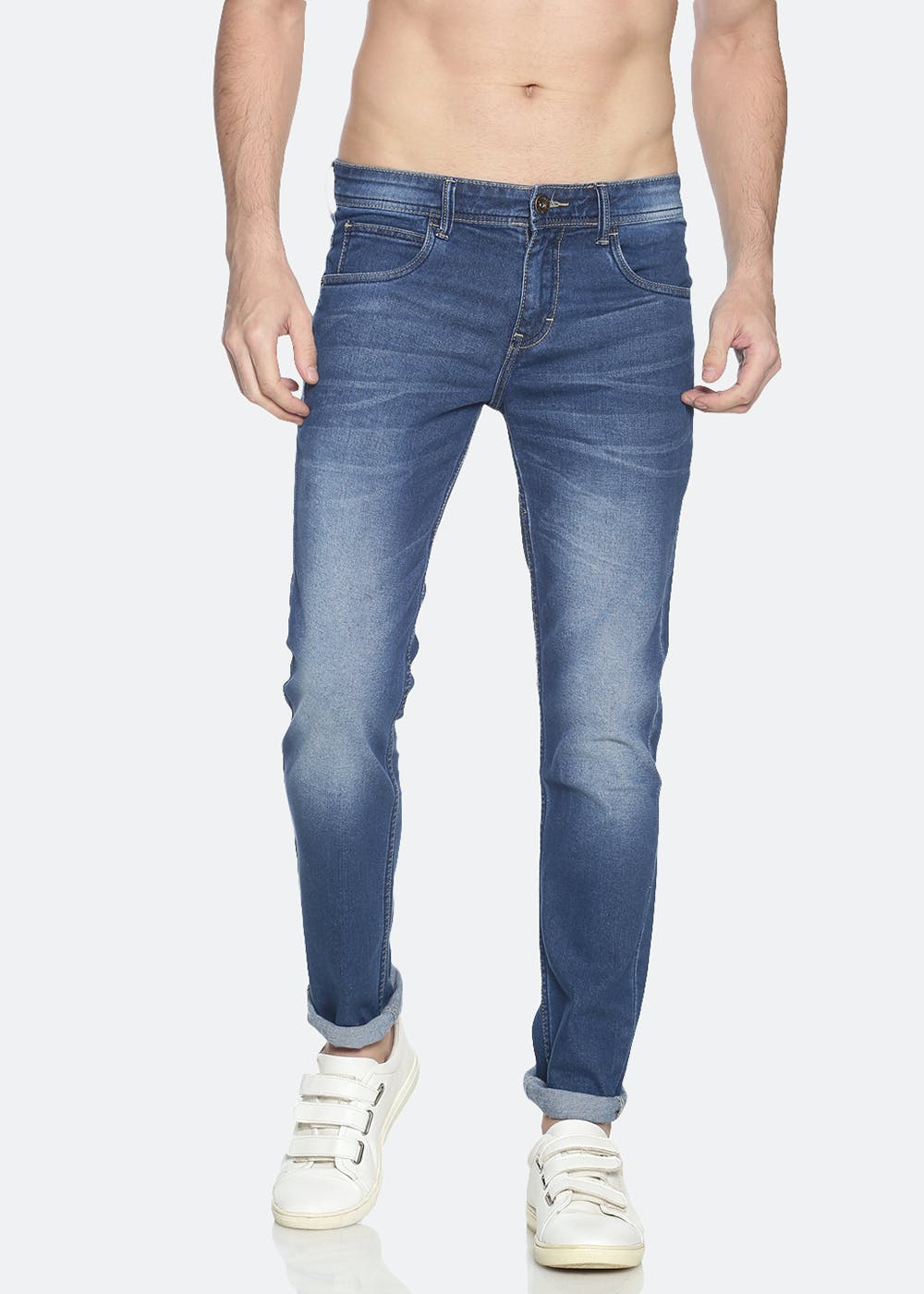 Get Denim Washed Blue Jeans at ₹ 959 | LBB Shop