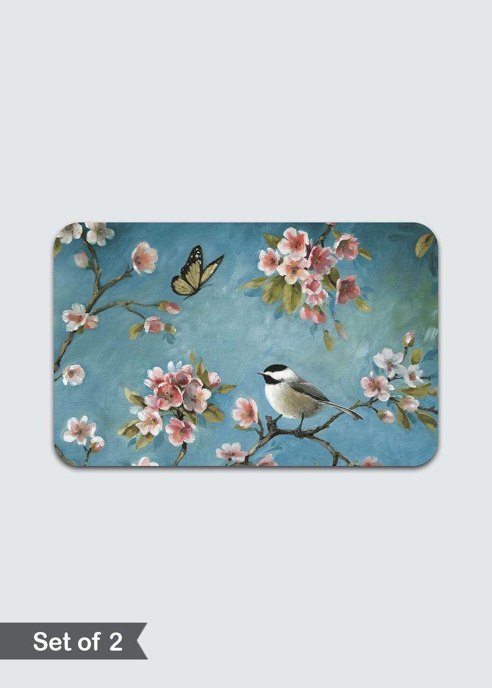 Get Cherry Blossom Galore MDF Placemat - Set of 2 at ₹ 1500 | LBB Shop