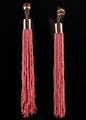 Earrings,Pink,Jewellery,Fashion accessory,Magenta,Chain,Rope