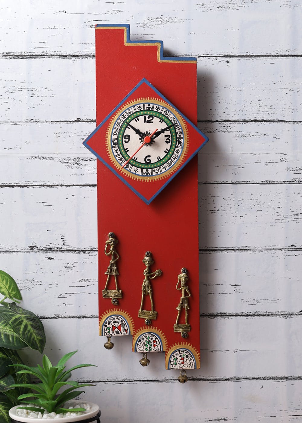 Get Red Wall Clock with Contemporary Design at ₹ 2999 LBB Shop