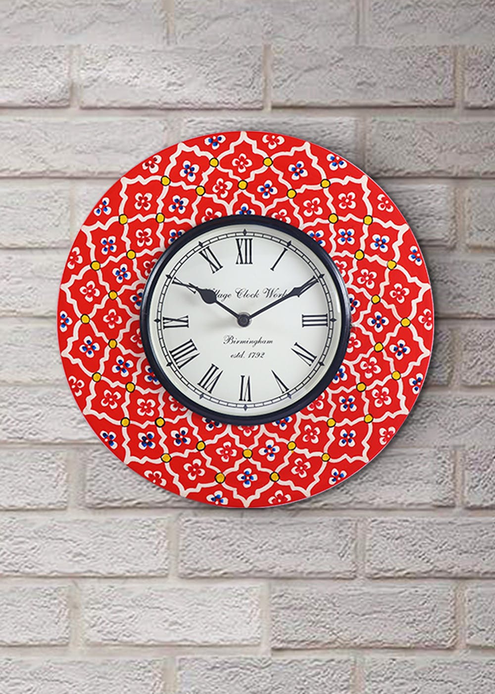 Get Traditional Hand Painted Wall Clock at ₹ 2799 LBB Shop