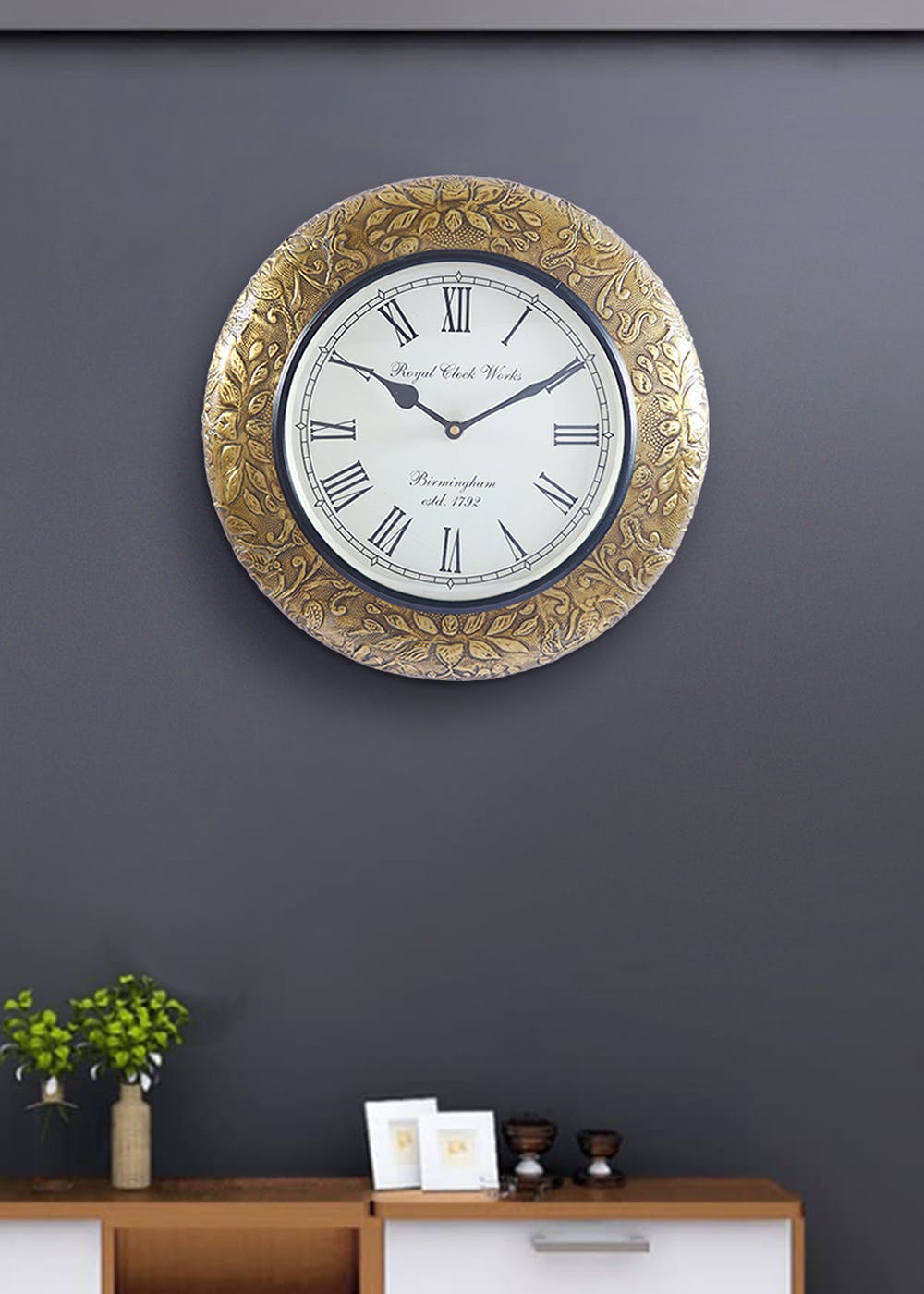 Get Brass Wall Clock At ₹ 2799 Lbb Shop