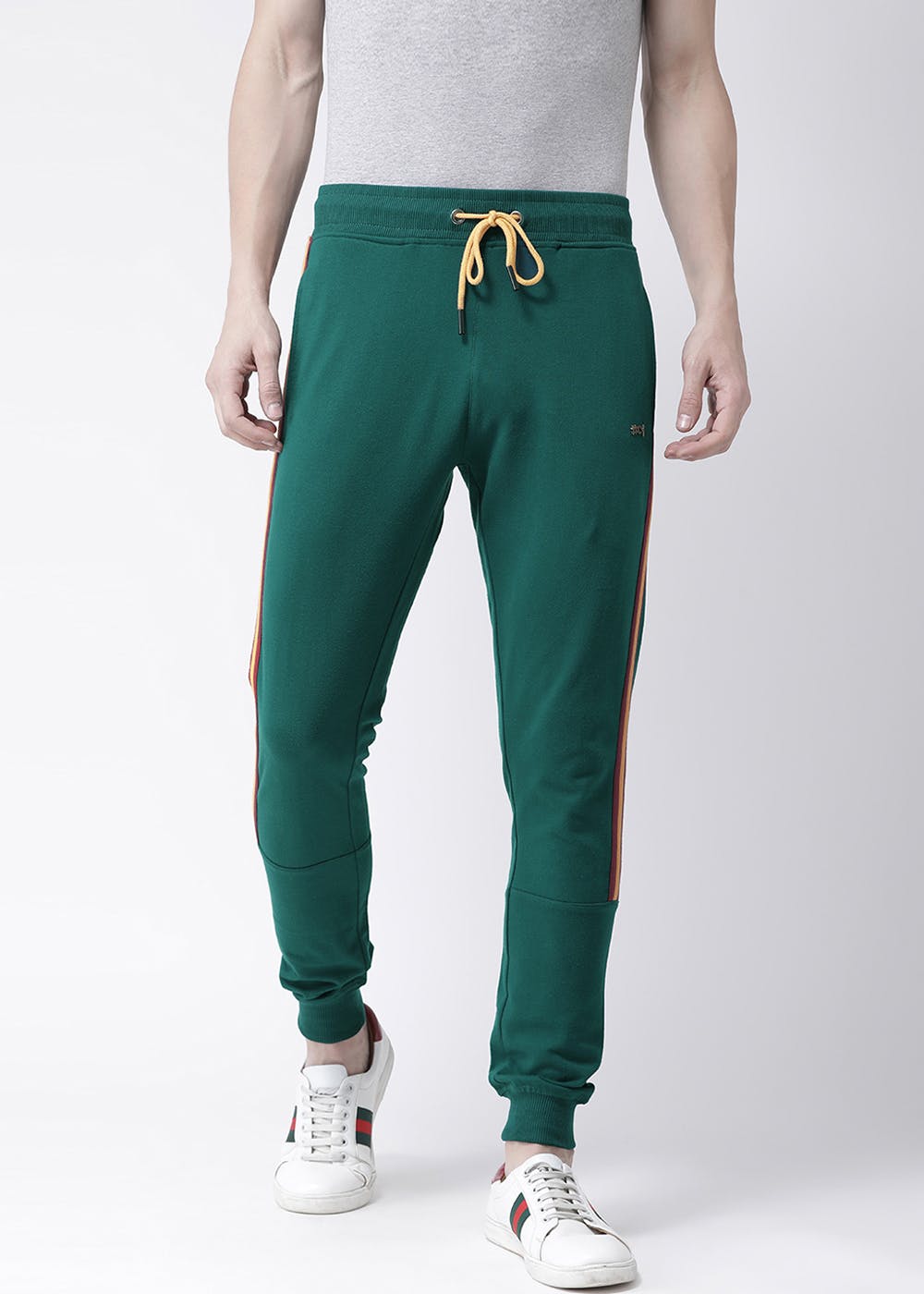 Get Side Strip Detail Green Jogger Pants at ₹ 1099 | LBB Shop