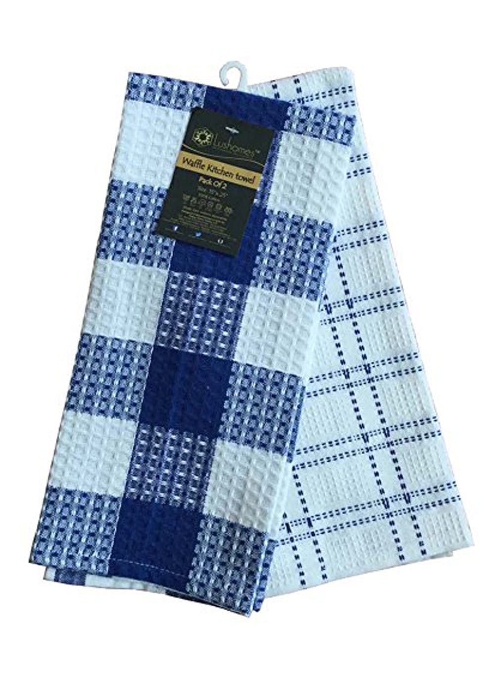 Get Blue Waffle Weave Tea Towel Set Of 2 At ₹ 399 Lbb Shop 1665