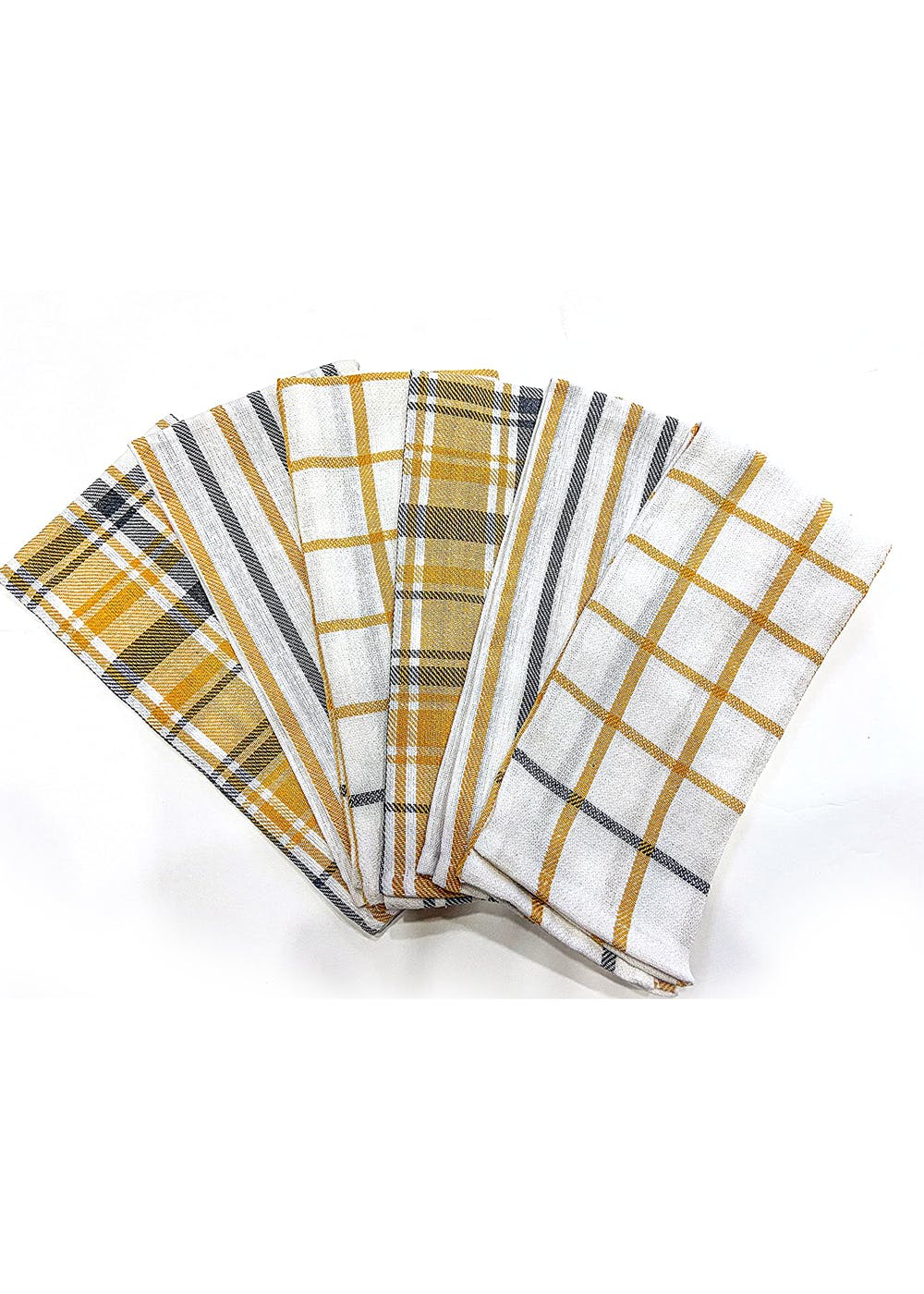 Get Almond Cotton Waffle Weave Kitchen Dish Tea Towel Set Of 6 at