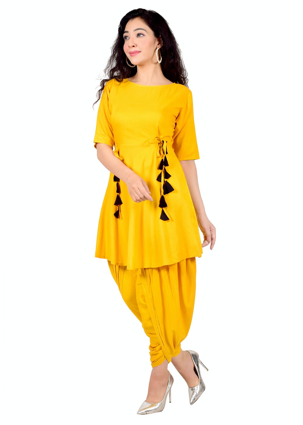 Dhoti pants with long kurti clearance