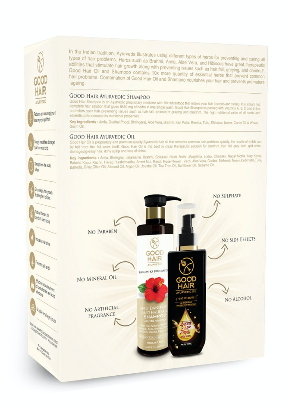 Get Ayurvedic Combo Kit Hair Oil & Shampoo 300 ml at ₹ 550 | LBB Shop