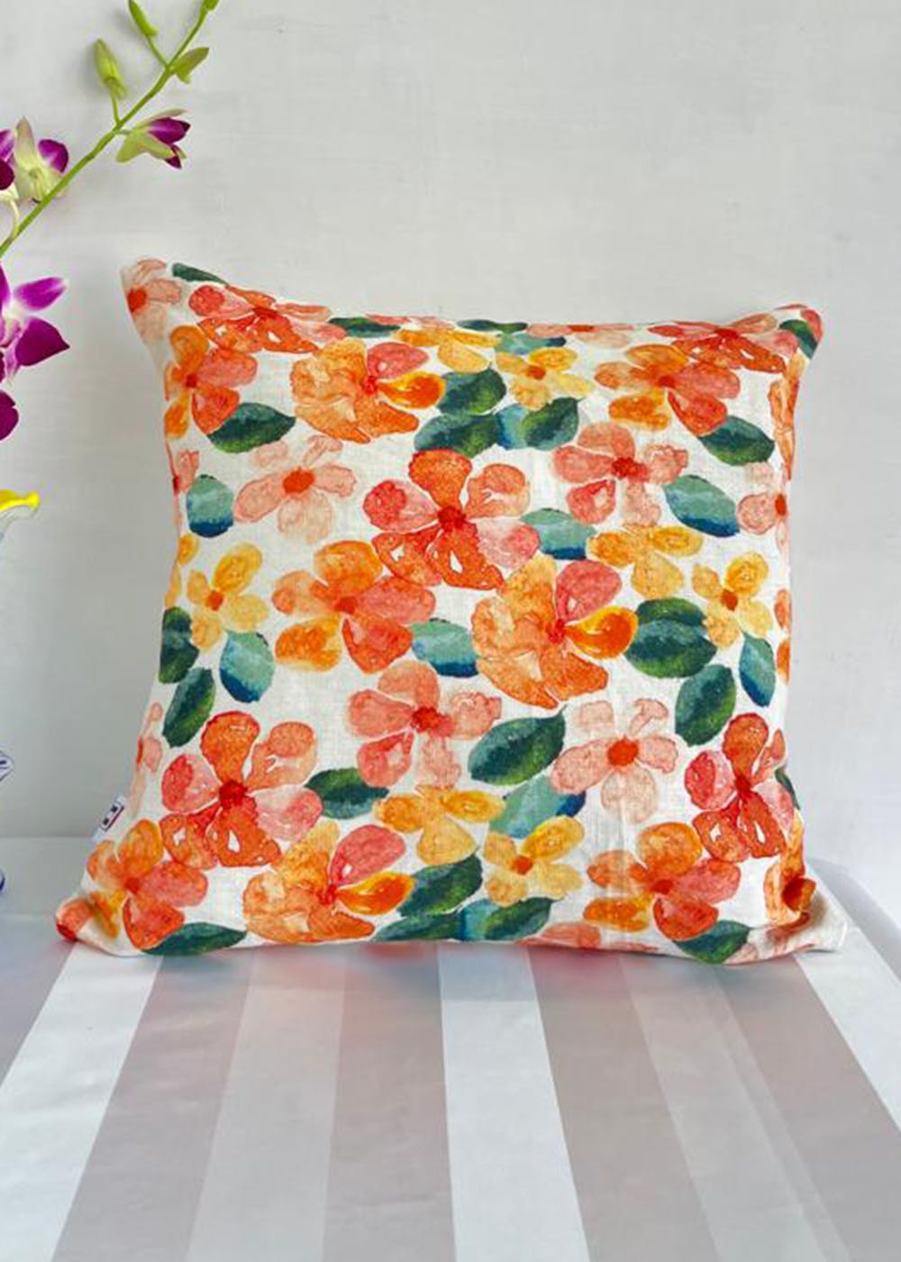 Orange,Flower,Textile,Sleeve,Plant,Pink,Bag,Aqua,Creative arts,Linens