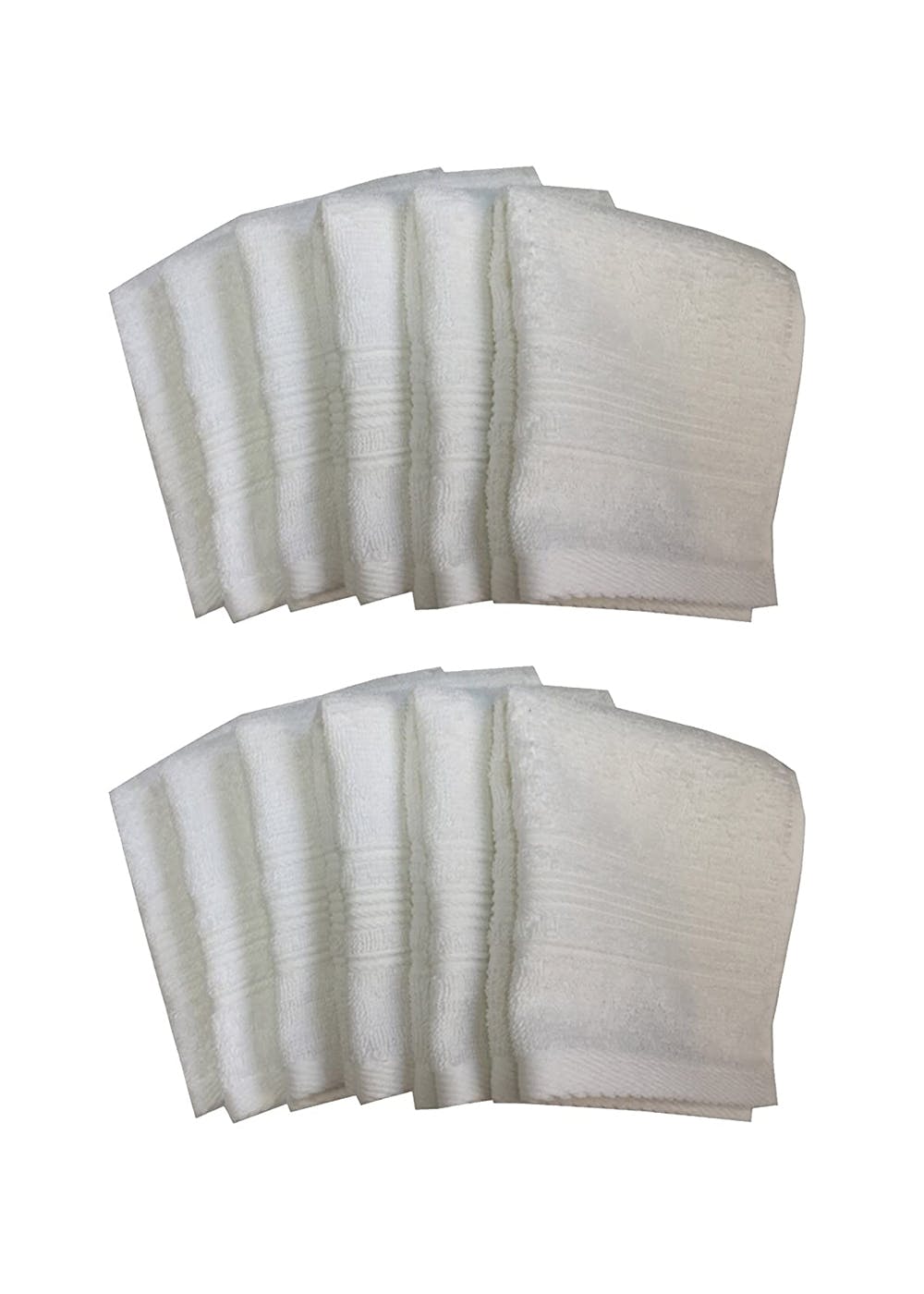 Get White Super Soft Cotton Face Towel Set Of 12 at ₹ 588 LBB Shop