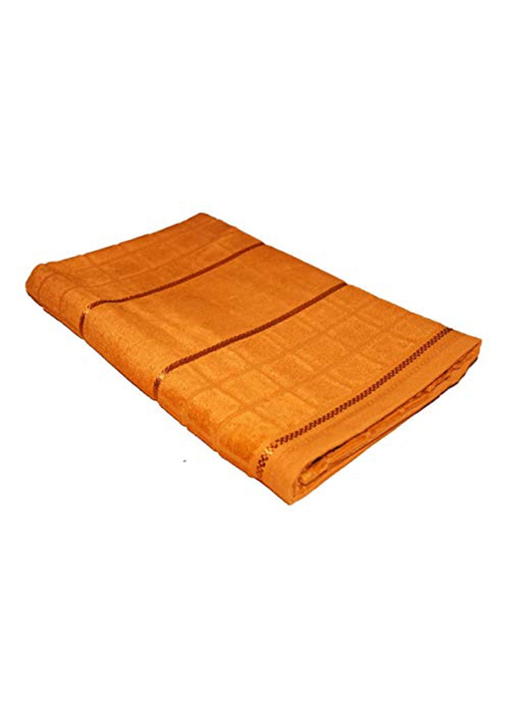 Get 100 Cotton Copper Brown Velvet Finish Soft Turkish Bath Towel at