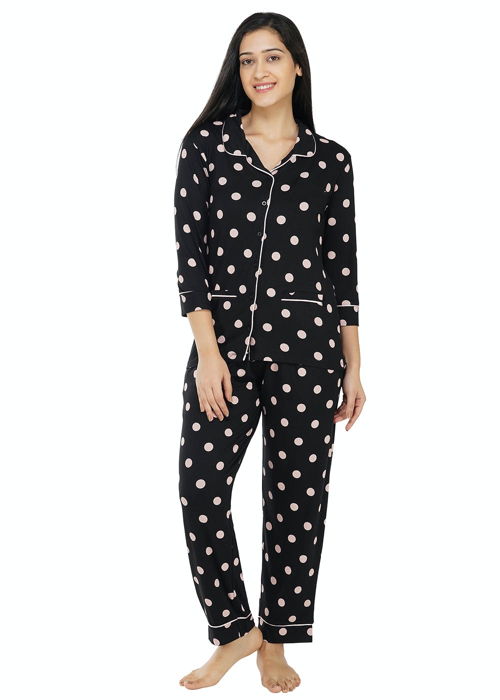 Get Allure Classic Pajama Set at ₹ 999 | LBB Shop