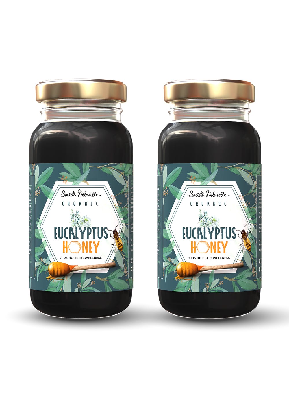 Organic Eucalyptus Honey - Pack of 2 (250gm Each)