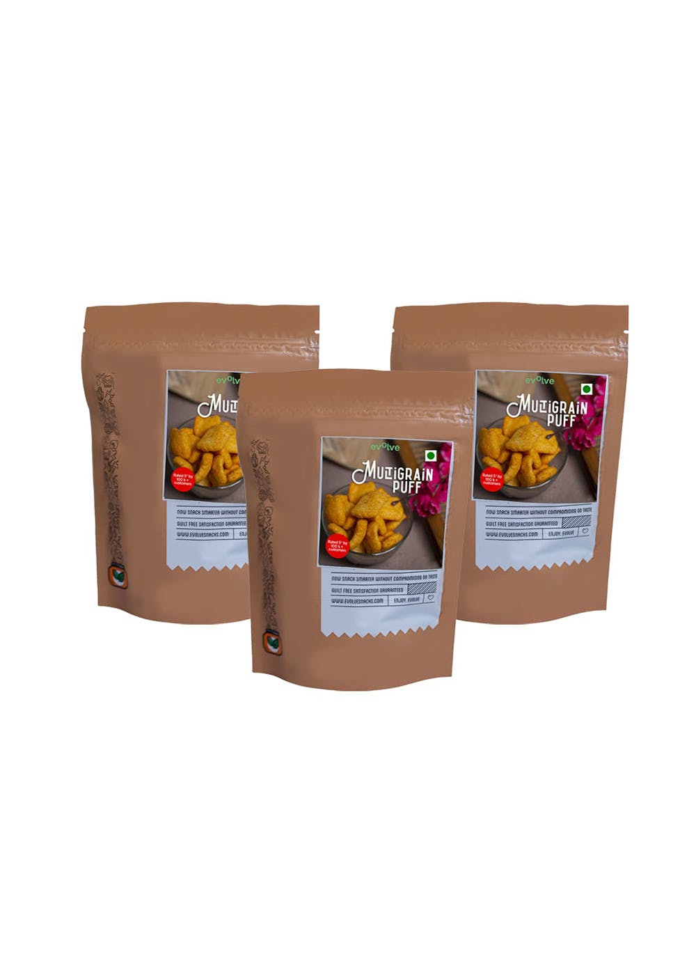 Multi Grain Puff - Pack of 3 (40gm each)