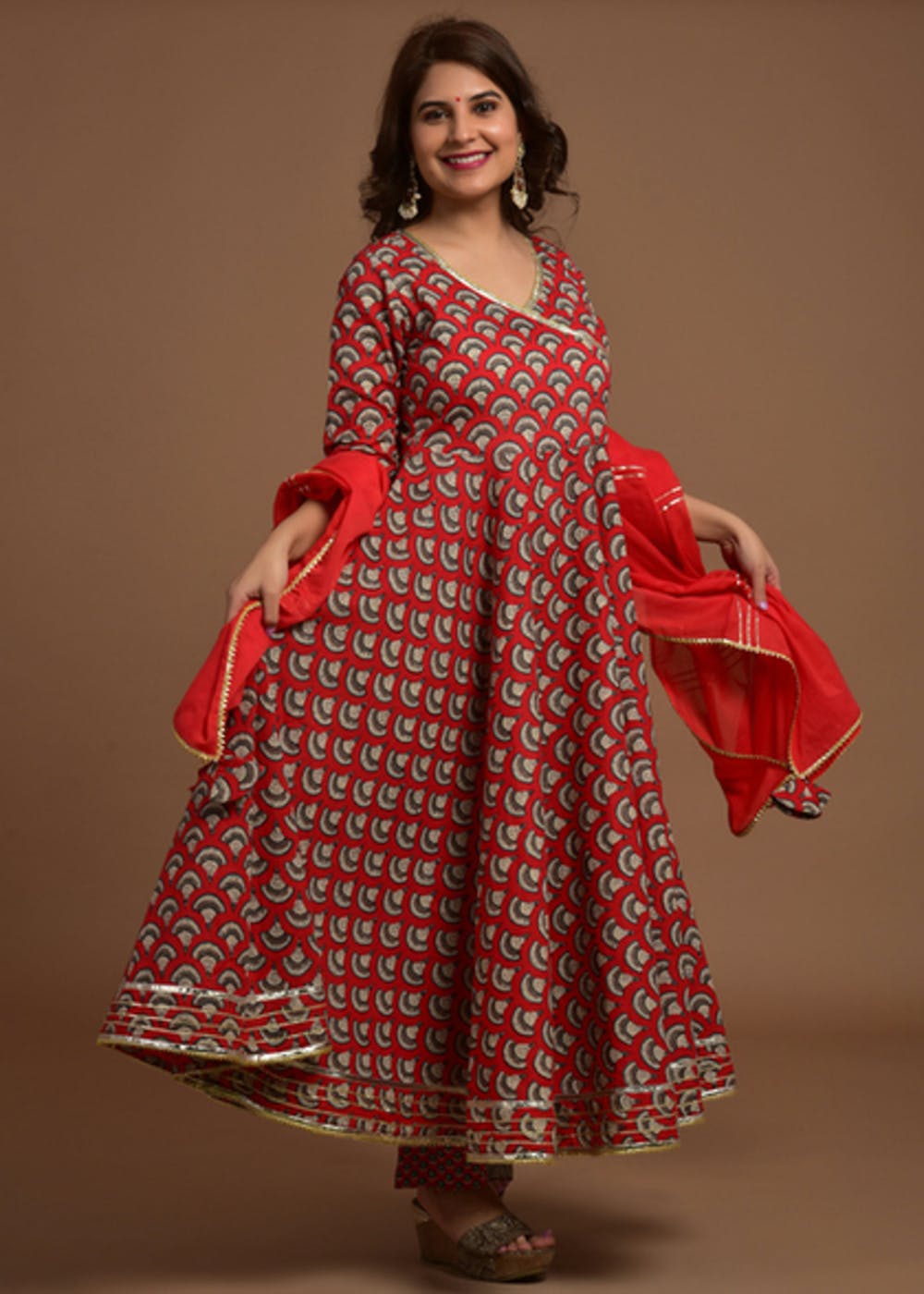 Get Pink Anarkali Suit at ₹ 2449 | LBB Shop