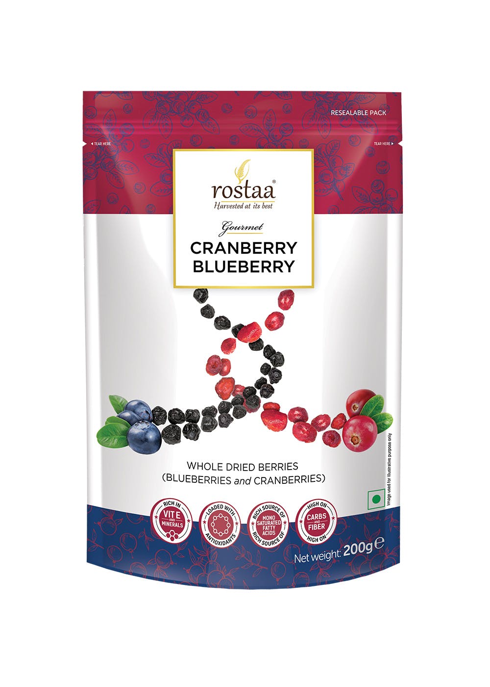 Get Std Pouch Cranberry Blueberry Fusion Pouch - 200 g at ₹ 380 | LBB Shop