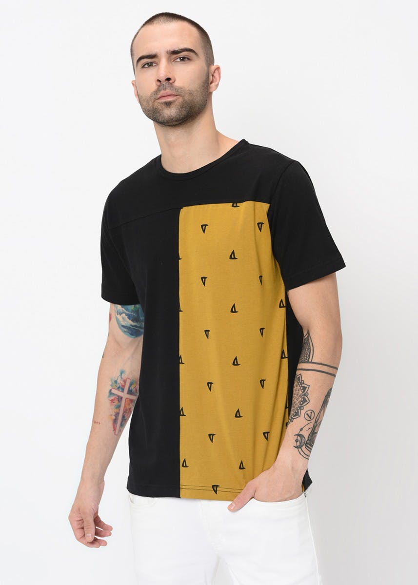 Printed Mustard Patch Cut & Sew T-Shirt