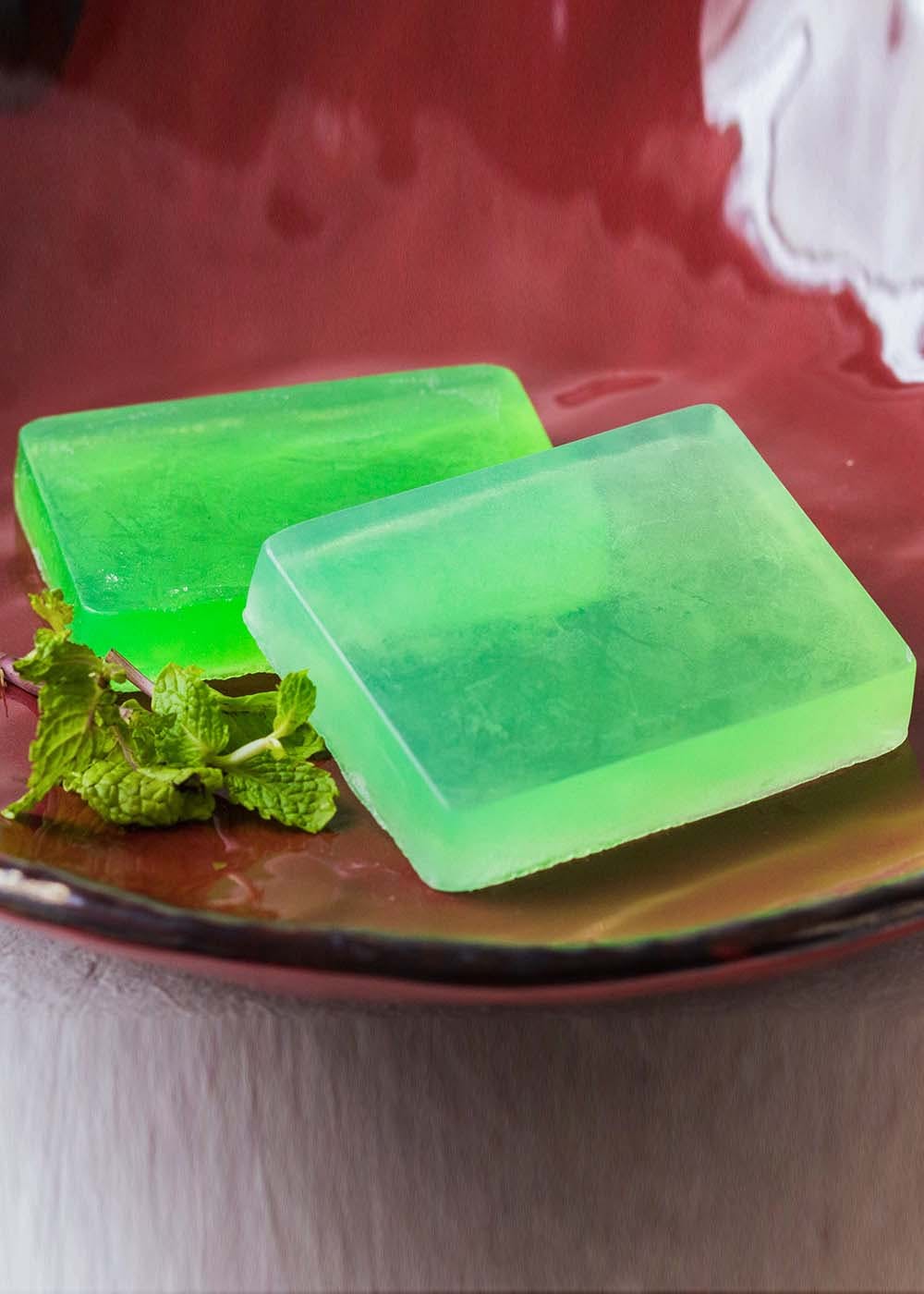 Glycerin Cucumber Mint Soap - Set of Two