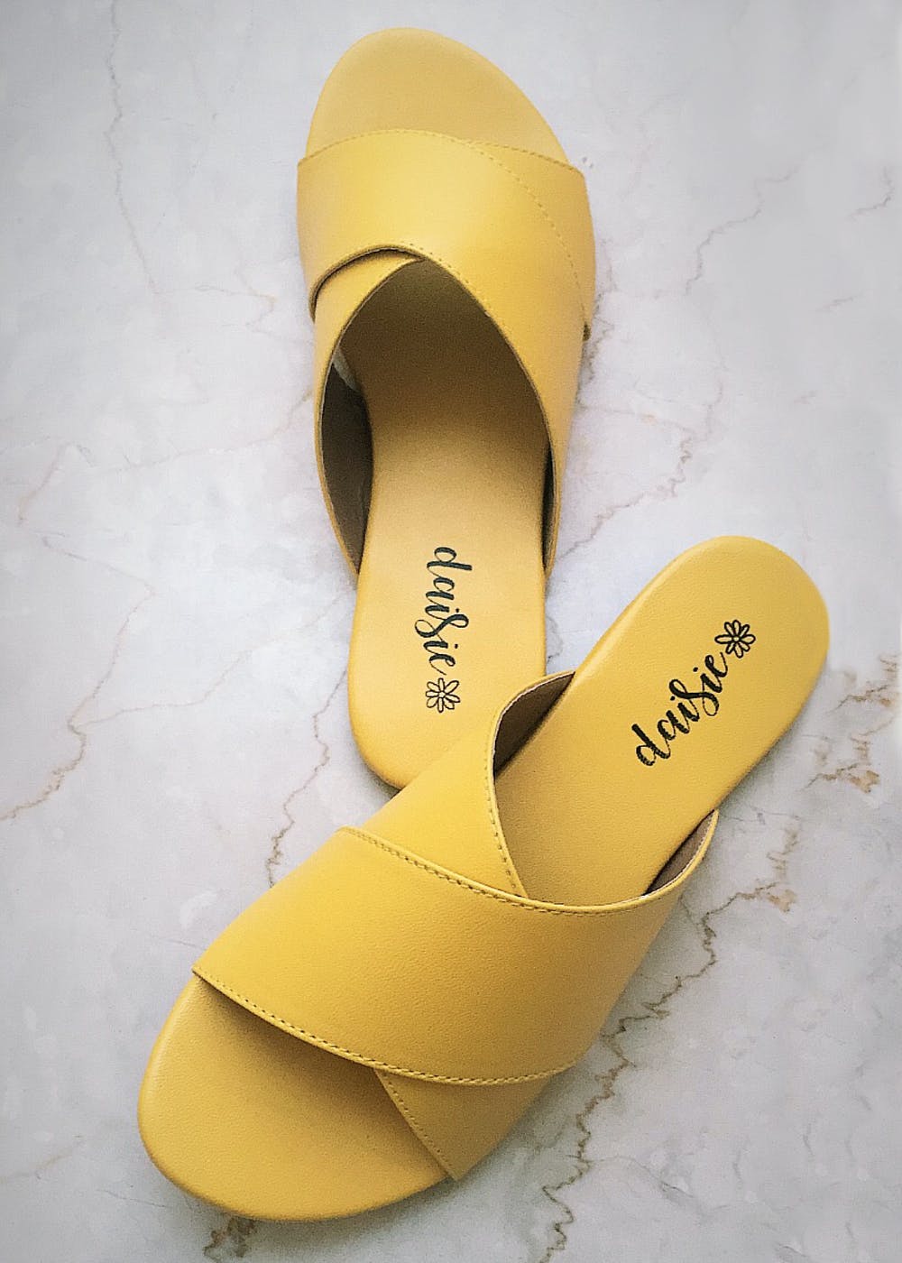 Women's Sandals Yellow *New* A New Day Women's Kyrielle Slide Sandals