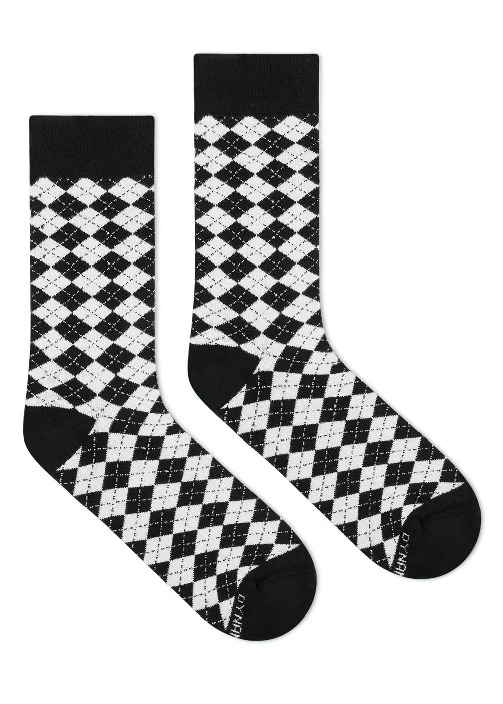 Get Geometric Pattern Woven Monochrome Crew Socks at ₹ 269 | LBB Shop