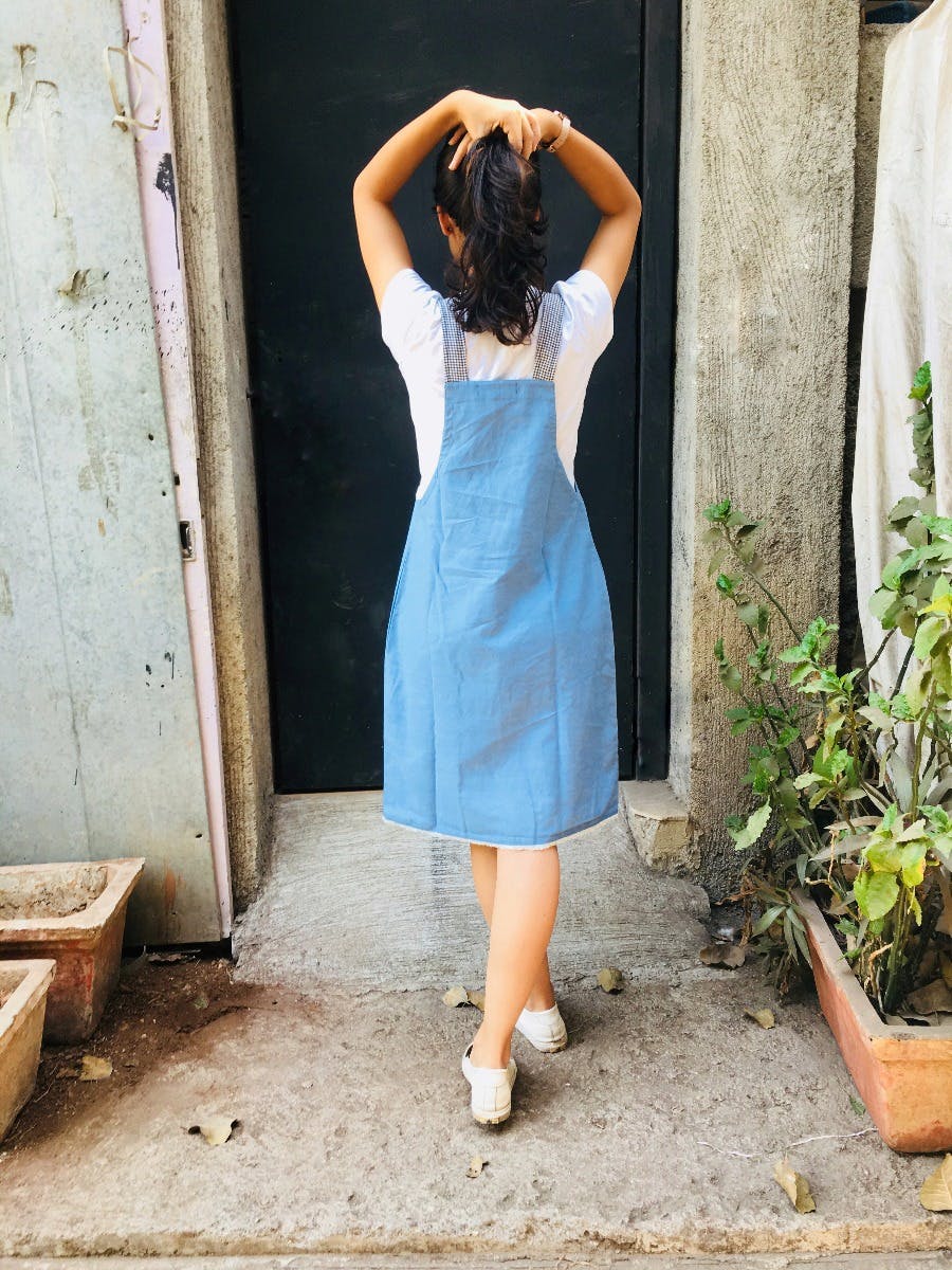 Denim top pinapo dress