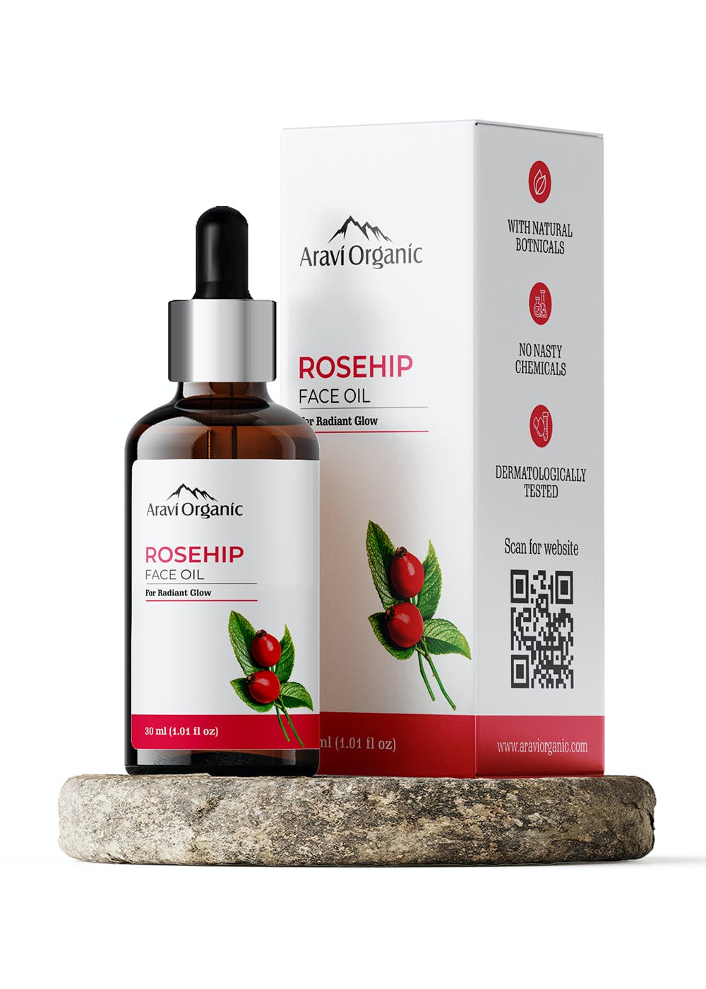 rosehip oil in belly button