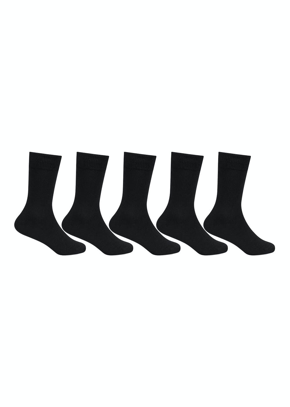 Get Kids Plain Cotton School Socks In Black Color - Pack of 5 at ₹ 300 ...