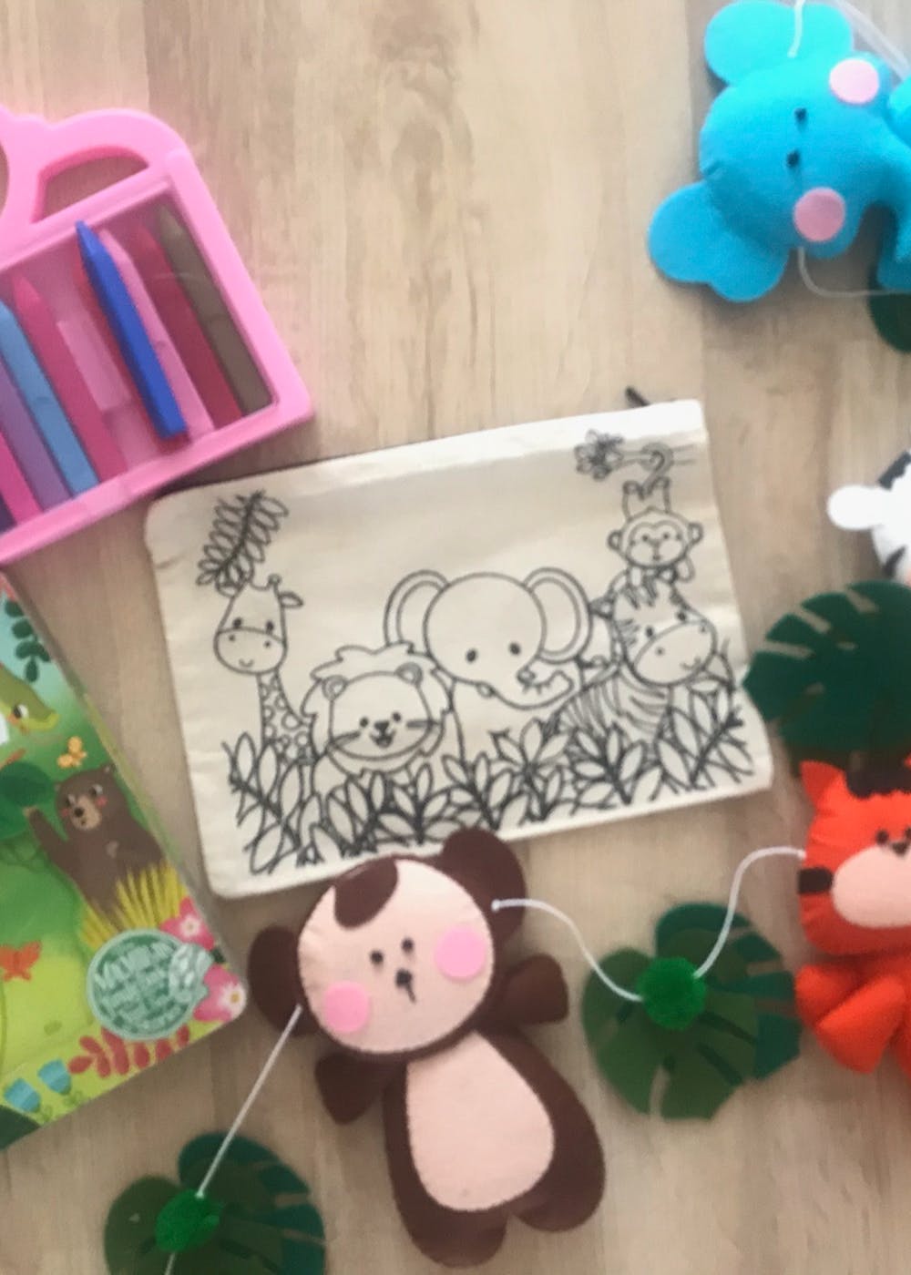 Get Do It Yourself Colouring Pencil Pouch Jungle Safari at ₹ 250