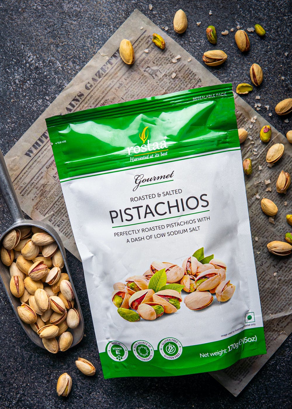 Get Roasted & Salted Pistachios (170g) at ₹ 480 | LBB Shop