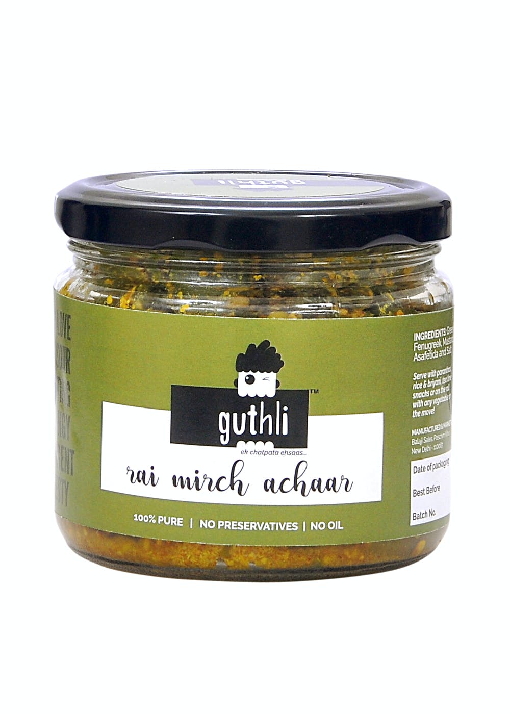 Fresh Rai Mirch Pickle -  250 Grams