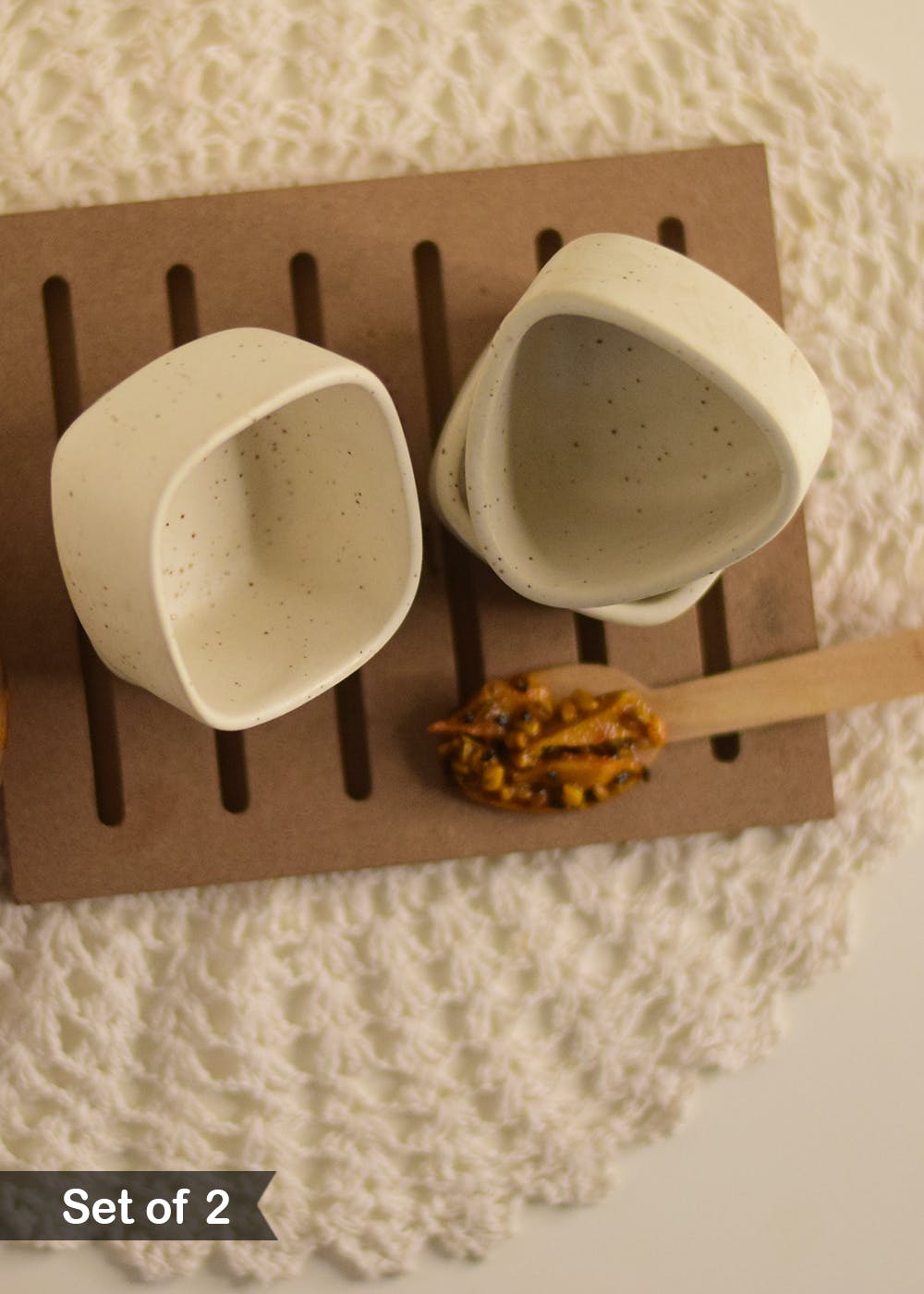 Get White Chutney Bowl Set of 2 at ₹ 349 LBB Shop