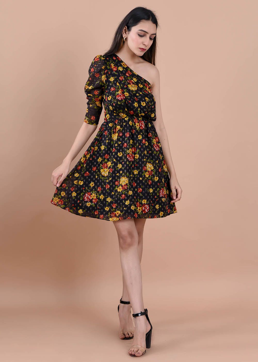 Buy online Off Shoulder Floral Aline Dress from western wear for Women by  Msfq for 649 at 62 off  2023 Limeroadcom