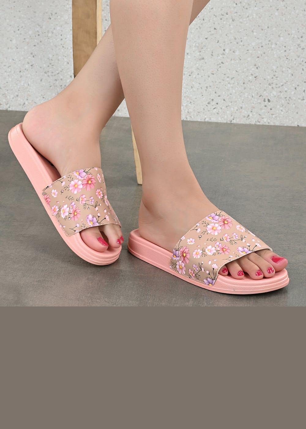floral slip ons