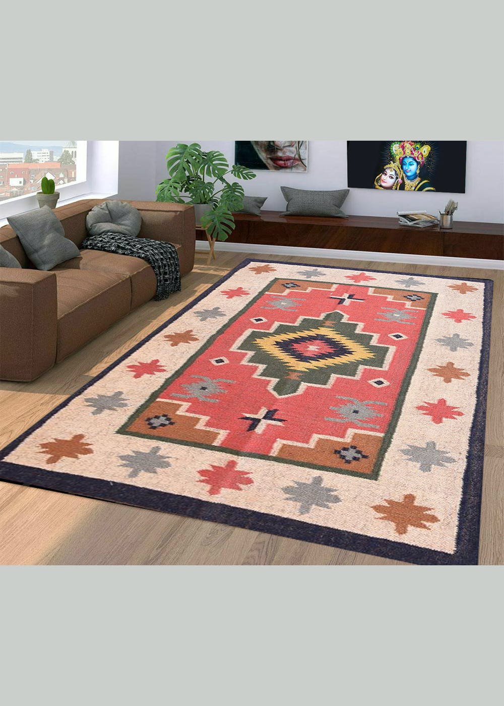 Get Abstract Printed Klim Rug at ₹ 6000 | LBB Shop