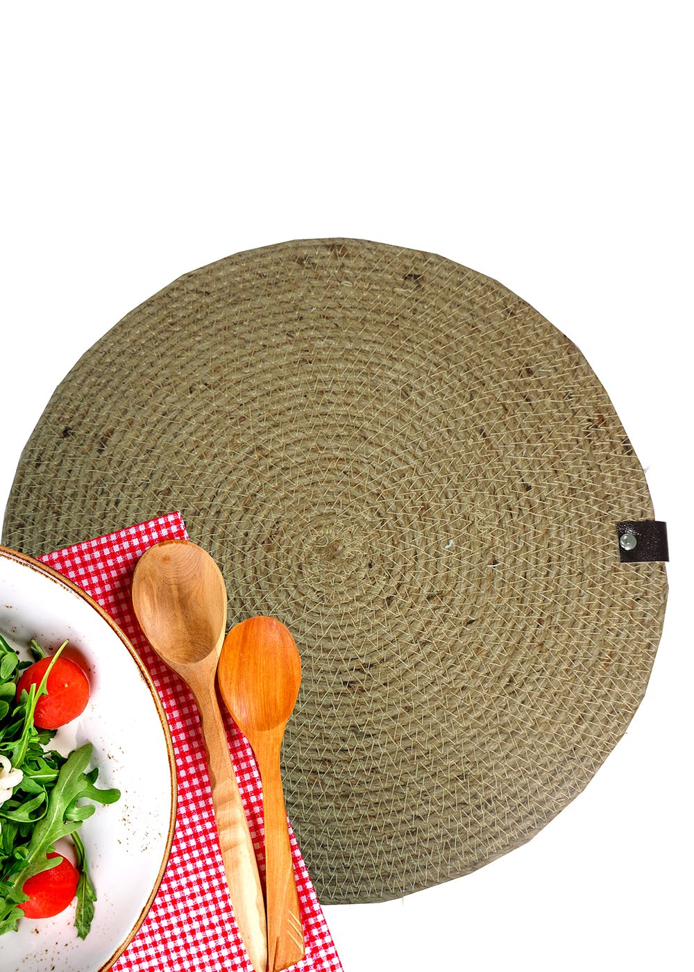 Get Jute Placemat Set Of 4 With Holder Natural at ₹ 1099 LBB Shop