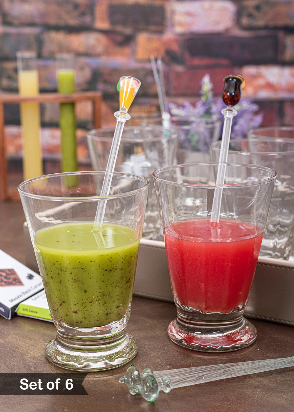 Get Sambaya Tall Glass Tumblers (Set Of 6) 400ml Each at ₹ 1394 LBB Shop