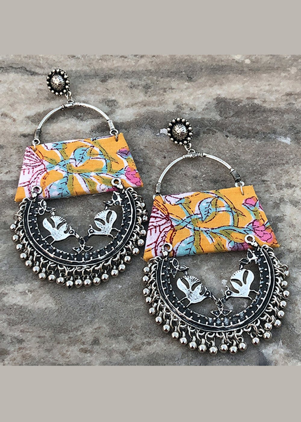 Yellow floral clearance earrings