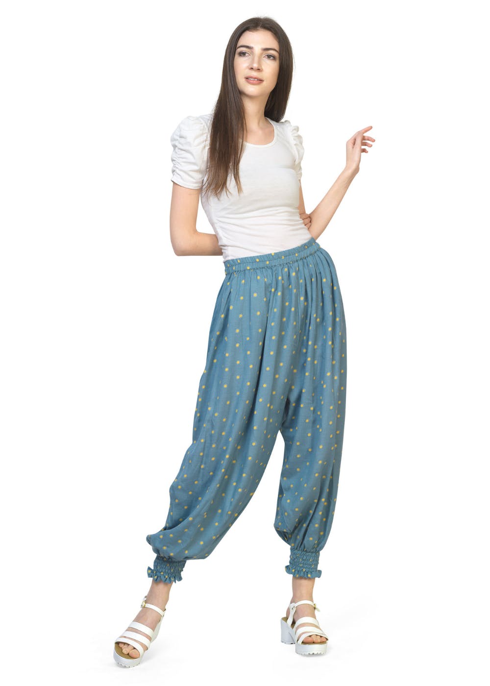 Kate Pretty Solid Cotton Women Harem Pants  Buy Kate Pretty Solid Cotton  Women Harem Pants Online at Best Prices in India  Flipkartcom