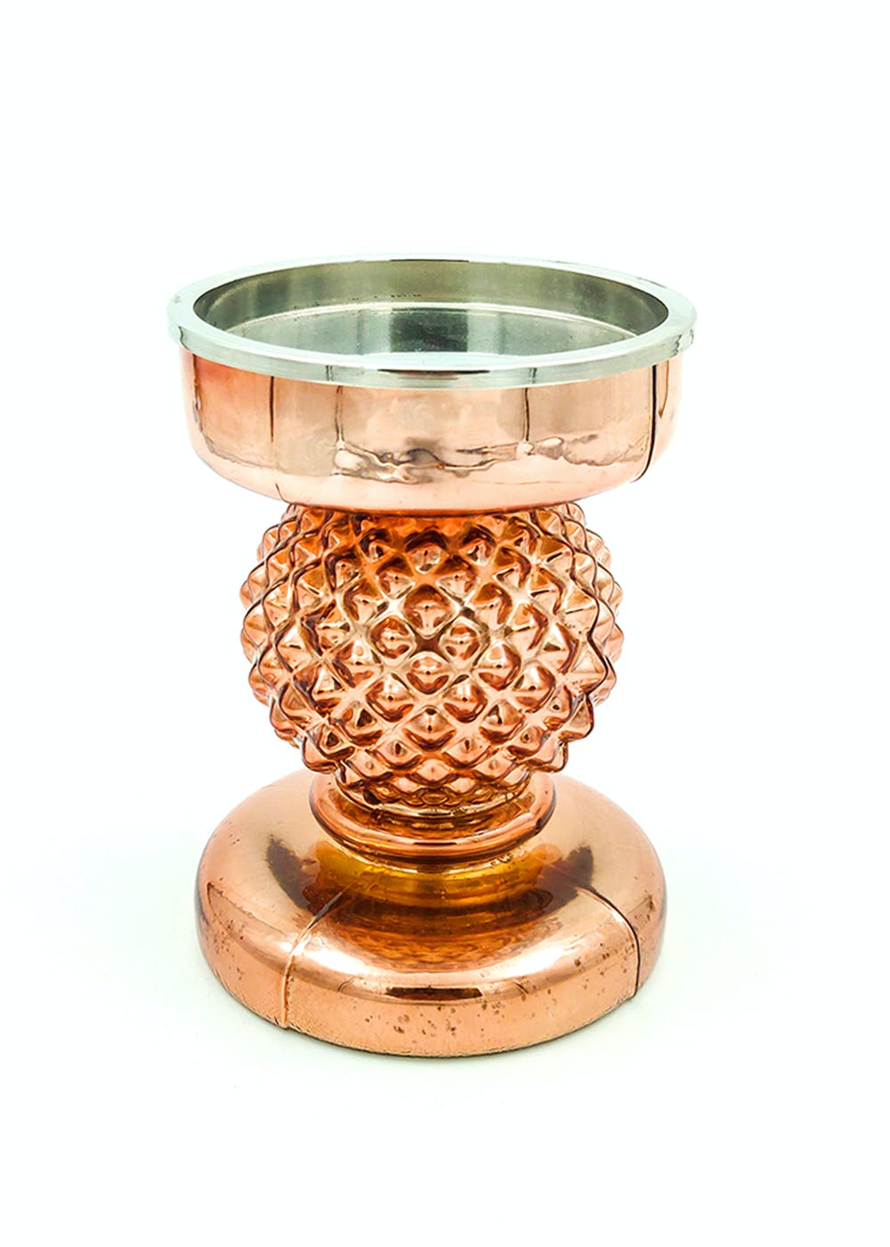 Get Glass Candle Stand Gold at ₹ 1008 LBB Shop