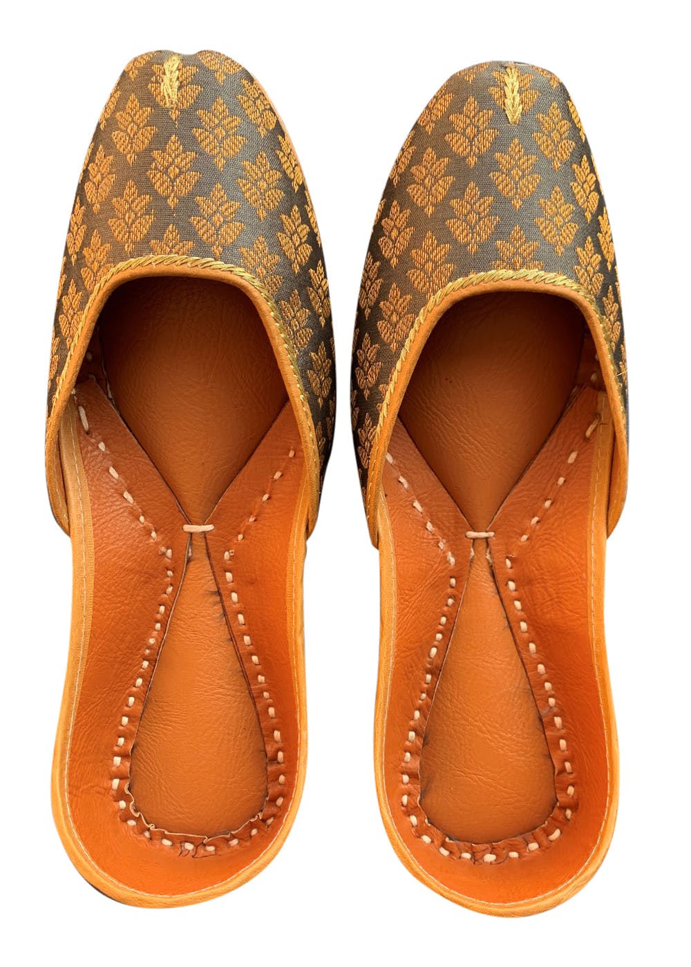 pintuck leather flats