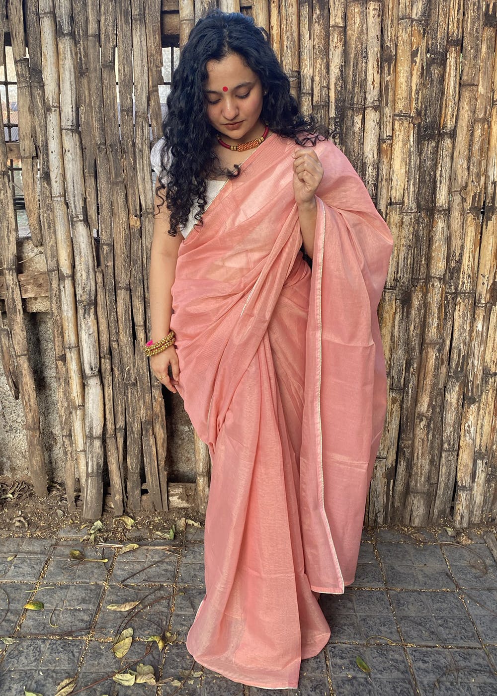 Get Classic Pink Solid Cotton Saree At ₹ 2500 Lbb Shop