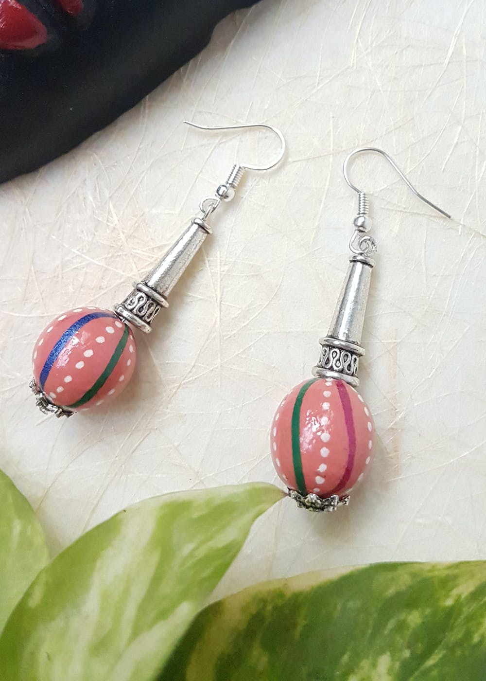 Earrings,Jewellery,Body jewelry,Fashion accessory,Pink,Turquoise,Gemstone,Silver,Bead