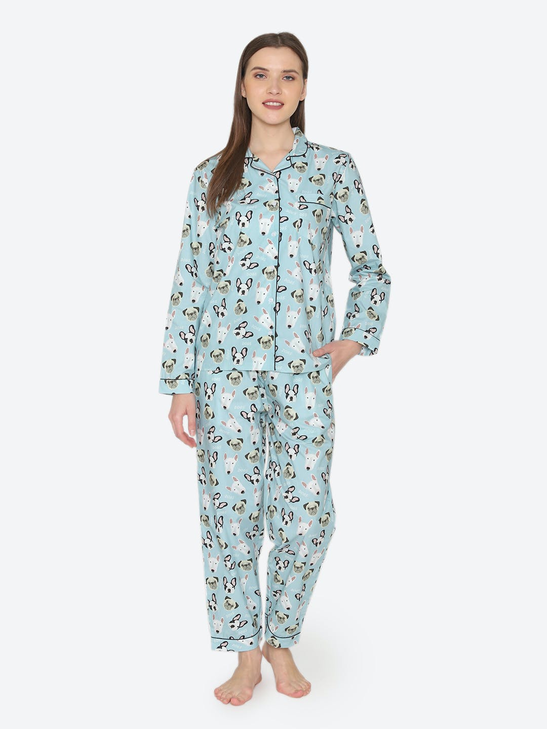 Get Bow Wow Cotton Pyjama Set at ₹ 2200 | LBB Shop