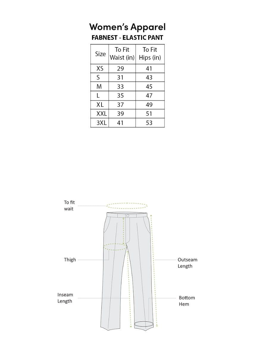 Clothing size chart suit pants trousers Royalty Free Vector